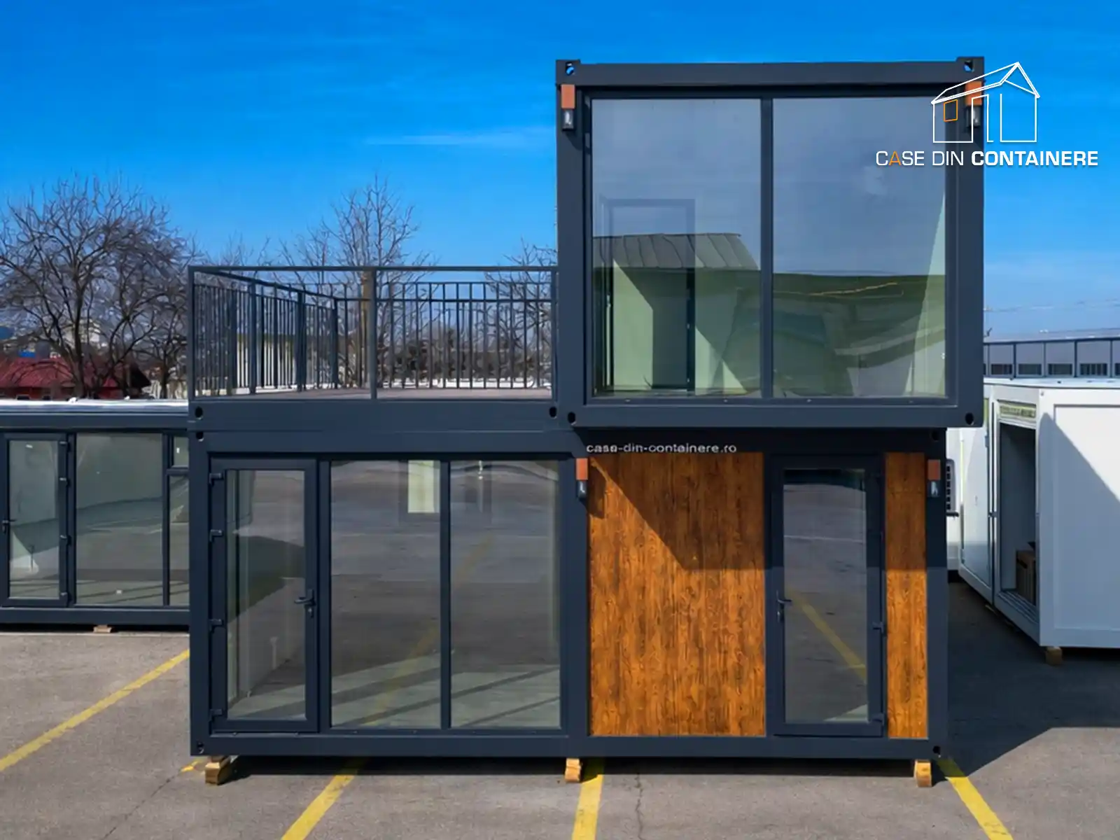 Casa modulara din containere cu terase si design modern - Case din containere